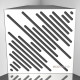 Bass trap Ecosound Diagonal HDF-White 50 x 50 cm 150 mm white