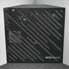 Bass trap Ecosound Diagonal Plastic Black 50 x 50 cm 150 mm