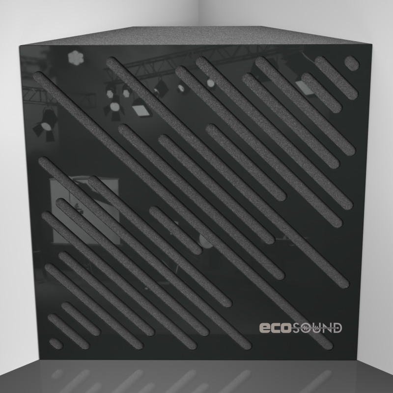 Bass trap Ecosound Diagonal HDF-White 50 x 50 cm 150 mm white