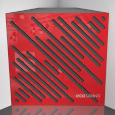 Bass Trap Ecosound Diagonal Plastic Red 50 x 50 cm 150 mm