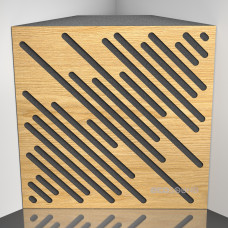 Bass trap Ecosound Diagonal Sherwood-Oak 50 x 50 cm 150 mm light oak
