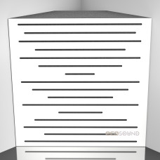 Bass trap Ecosound EcoPulse HDF-White 50 x 50 cm 150 mm white