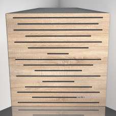 Bass Trap Ecosound EcoPulse Lt-Sonoma-Oak 50 x 50 cm 150 mm latte