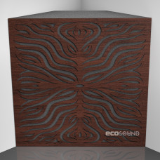 Bass trap Ecosound Chimera F Wenge 50 x 50 cm 150 mm brown