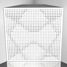 Bass trap Ecosound Rhombus HDF-White 50 x 50 cm 150 mm white