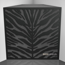 Bass trap Ecosound Zebra HDF-Black 50 x 50 cm 150 mm black 