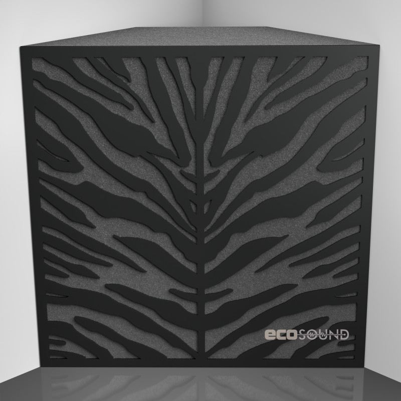 Bass Trap Ecosound Zebra Plastic Red 50 x 50 cm 150 mm