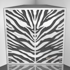 Bass trap Ecosound Zebra Plastic White 50 x 50 cm 150 mm
