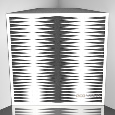 Bass trap Ecosound Backgammon HDF-White 50 x 50 cm 150 mm white