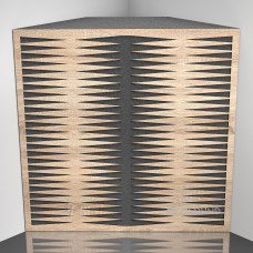 Bass Trap Ecosound Backgammon Lt-Sonoma-Oak 50 x 50 cm 150 mm latte