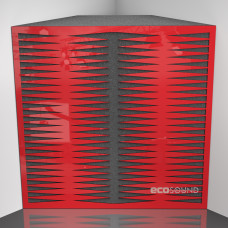 Bass trap Ecosound Backgammon Plastic Red 50 x 50 cm 150 mm