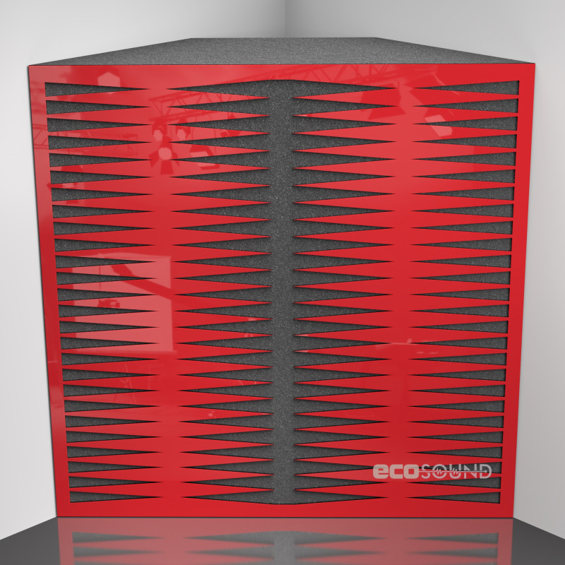 Bass trap Ecosound Backgammon Wenge 50 x 50 cm 150 mm brown