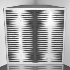 Bass trap Ecosound Backgammon Plastic White 50 x 50 cm 150 mm