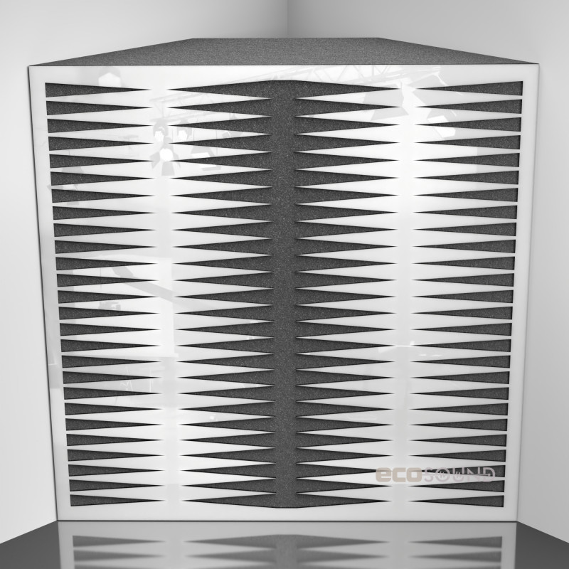 Bass trap Ecosound Backgammon Wenge 50 x 50 cm 150 mm brown