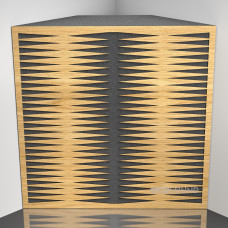 Bass Trap Ecosound Backgammon Sherwood-Oak 50 x 50 cm 150 mm light oak