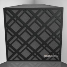 Bass trap Ecosound Grille HDF-Black 50 x 50 cm 150 mm black