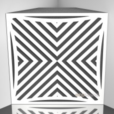 Bass trap Ecosound Urban HDF-White 50 x 50 cm 150 mm white