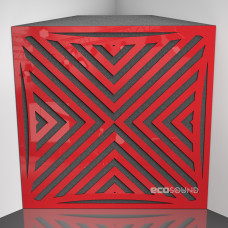 Bass trap Ecosound Urban Plastic Red 50 x 50 cm 150 mm
