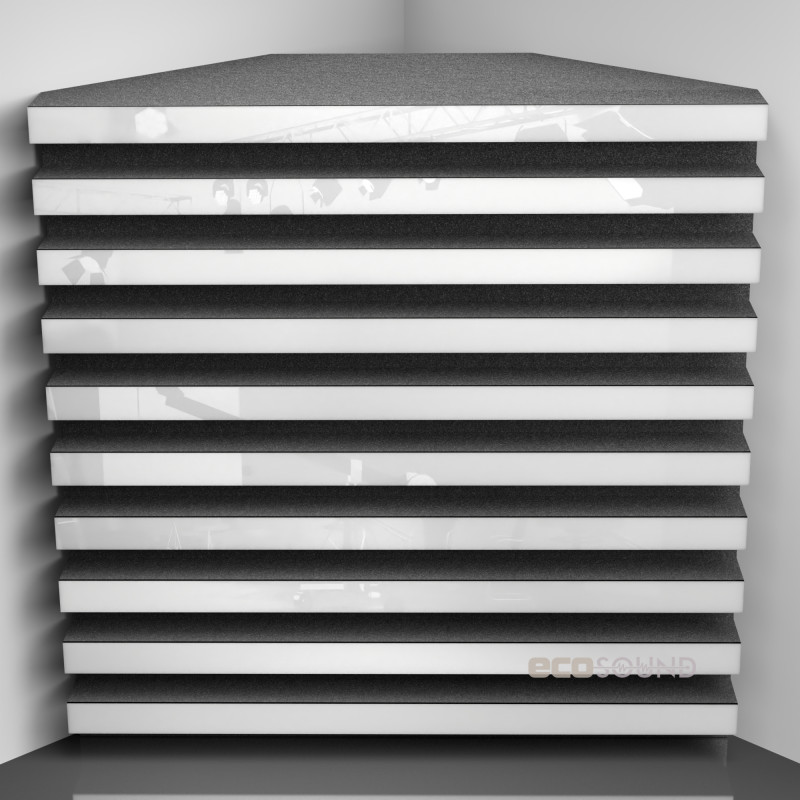 Bass trap Ecosound Comb HDF-Black 50 x 50 cm 150 mm black