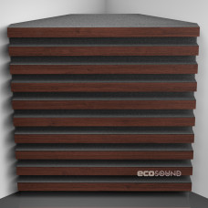 Bass trap Ecosound Comb Wenge 50 x 50 cm 150 mm brown