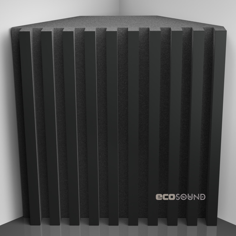 Bass trap Ecosound Comb HDF-Black 50 x 50 cm 150 mm black
