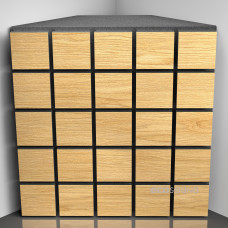 Bass Trap Ecosound Tetras Wood Sherwood-Oak 50 x 50 cm 150 mm light oak