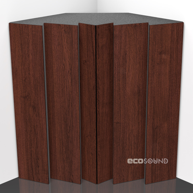 Bass trap Ecosound Pindiff Rock Wenge 50 x 50 cm 150 mm brown