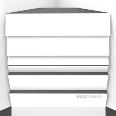 Bass trap Ecosound Pindiff Rock HDF-White 50 x 50 cm 150 mm white