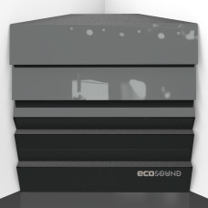 Bass Trap Ecosound Pindiff Rock Plastic Black 50 x 50 cm 150 mm