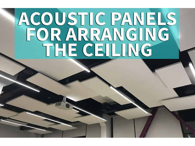 Acoustic panels for arranging the ceiling 