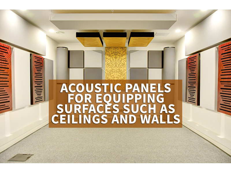 Acoustic Panels for Equipping Surfaces such as Ceilings and Walls