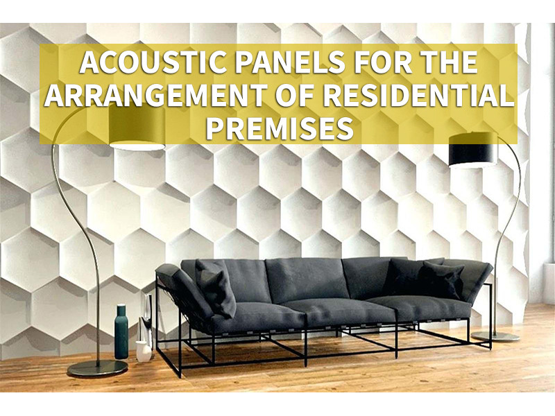 Acoustic panels for the arrangement of residential premises