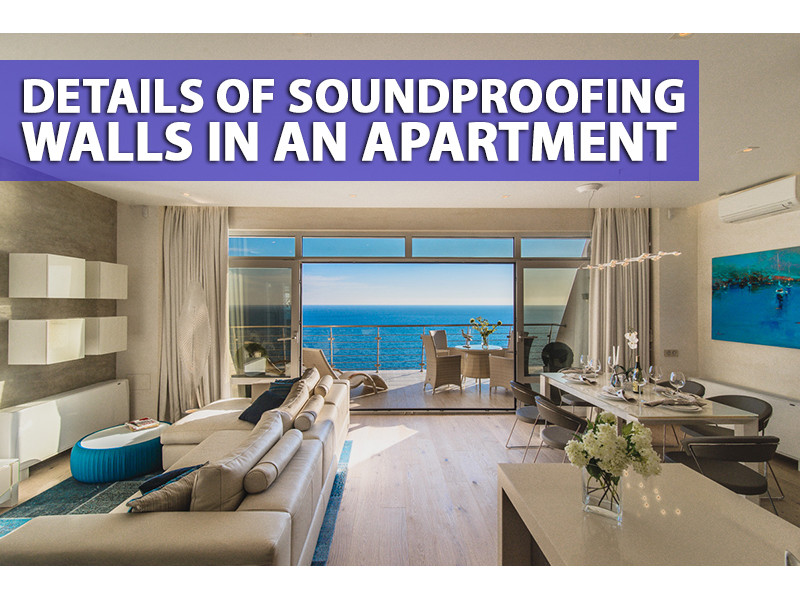 Details of soundproofing walls in an apartment