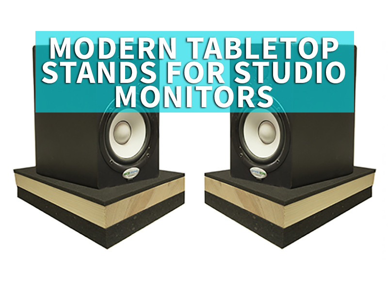 Modern Tabletop Stands for Studio Monitors