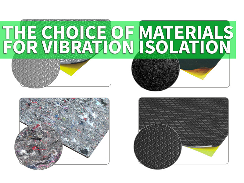 The choice of materials for vibration isolation 