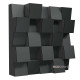 Acoustic diffuser-diffuser Ecosound EcoDiff Apple-Locarno 50 x 50 cm 103 mm brown 