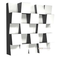 Acoustic diffuser-diffuser Ecosound EcoDiff HDF-White 50 x 50 cm 103 mm white 