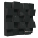Acoustic diffuser-diffuser Ecosound EcoDiff Apple-Locarno 50 x 50 cm 103 mm brown 