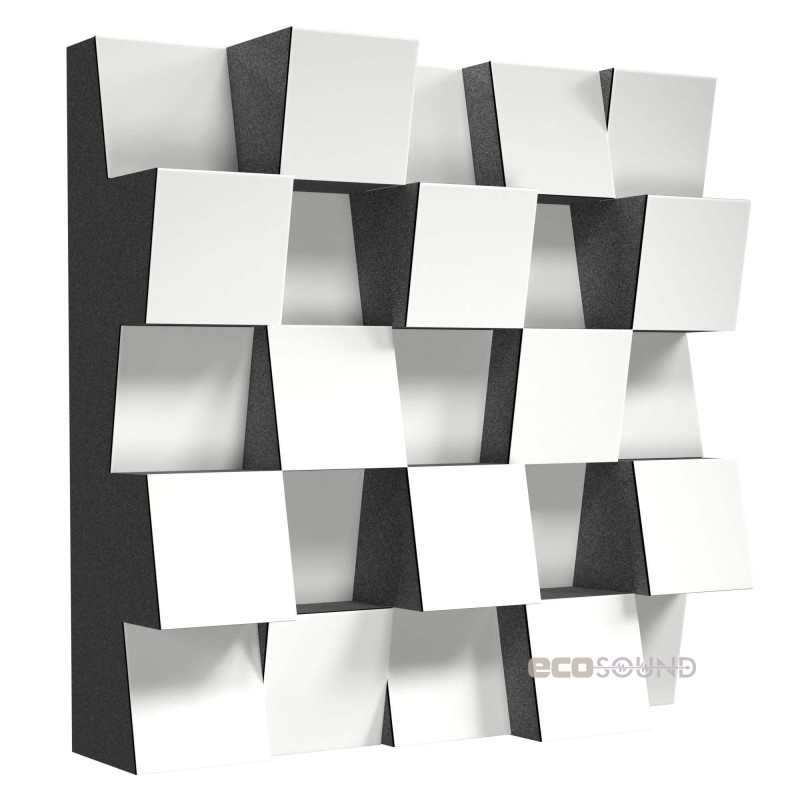 Acoustic diffuser-diffuser Ecosound EcoDiff Apple-Locarno 50 x 50 cm 153 mm brown 