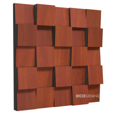 Acoustic diffuser-diffuser Ecosound EcoDiff Apple-Locarno 50 x 50 cm 53 mm brown 