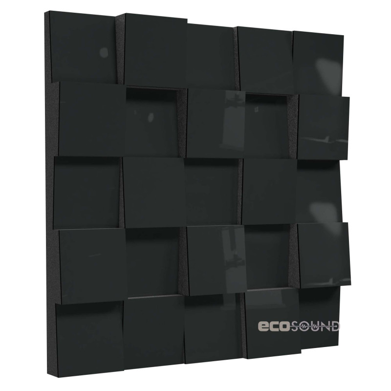 Acoustic diffuser-diffuser Ecosound EcoDiff Apple-Locarno 50 x 50 cm 53 mm brown 
