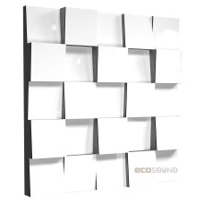 Acoustic diffuser-diffuser Ecosound EcoDiff Plastic White 50 x 50 cm 53 mm white plastic 