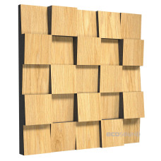 Acoustic diffuser-diffuser Ecosound EcoDiff Sherwood-Oak 50 x 50 cm 53 mm light oak 