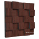 Acoustic diffuser-diffuser Ecosound EcoDiff Apple-Locarno 50 x 50 cm 53 mm brown 