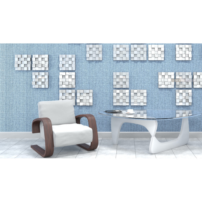 Acoustic diffuser-diffuser Ecosound Ecodiff SM Plastic-White 25 x 25 cm 53 mm white plastic 