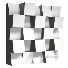 Acoustic diffuser-diffuser Ecosound Ecodiff SM HDF-White 25 x 25 cm 53 mm white 