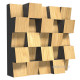 Acoustic diffuser-diffuser Ecosound Ecodiff SM Sherwood-Oak 25 x 25 cm 53 mm light oak 