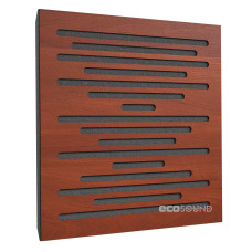 Acoustic panel Ecosound EcoWave Apple-Locarno 50 x 50 cm 33 mm brown