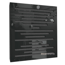 Acoustic panel Ecosound EcoWave Plastic Black 50 x 50 cm 33 mm