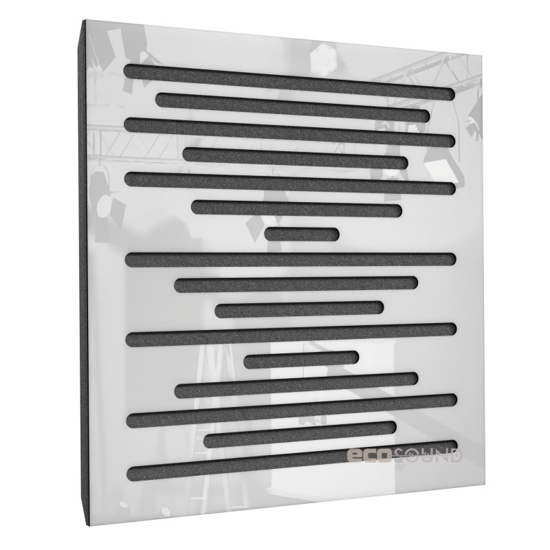 Acoustic panel Ecosound EcoWave cream 50x50 cm 33mm Light oak